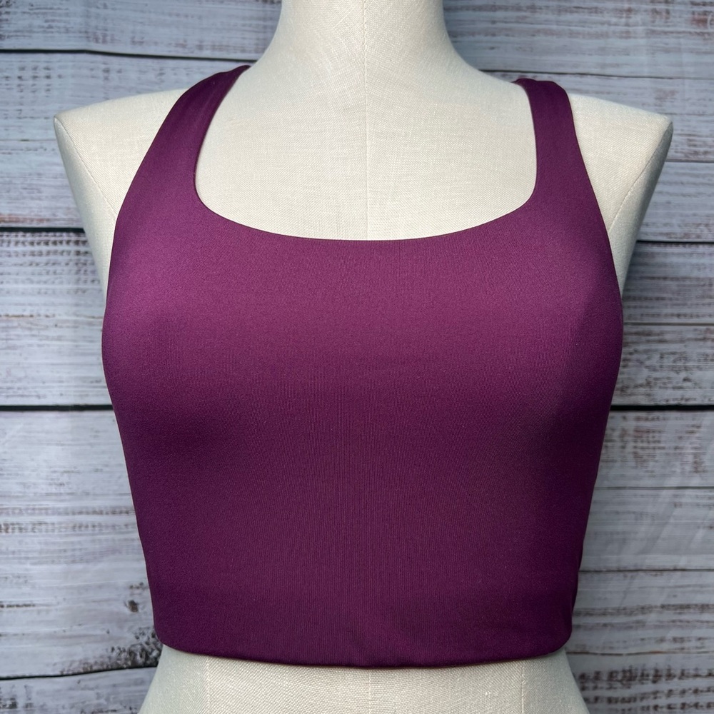 Girlfriend Collective‎ Small Purple Paloma Racerback Sports Bra